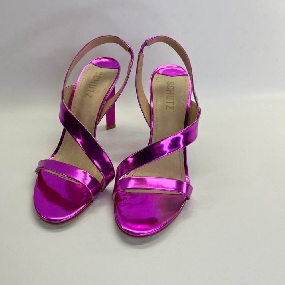 SCHUTZ Fuchsia Strappy Sandals